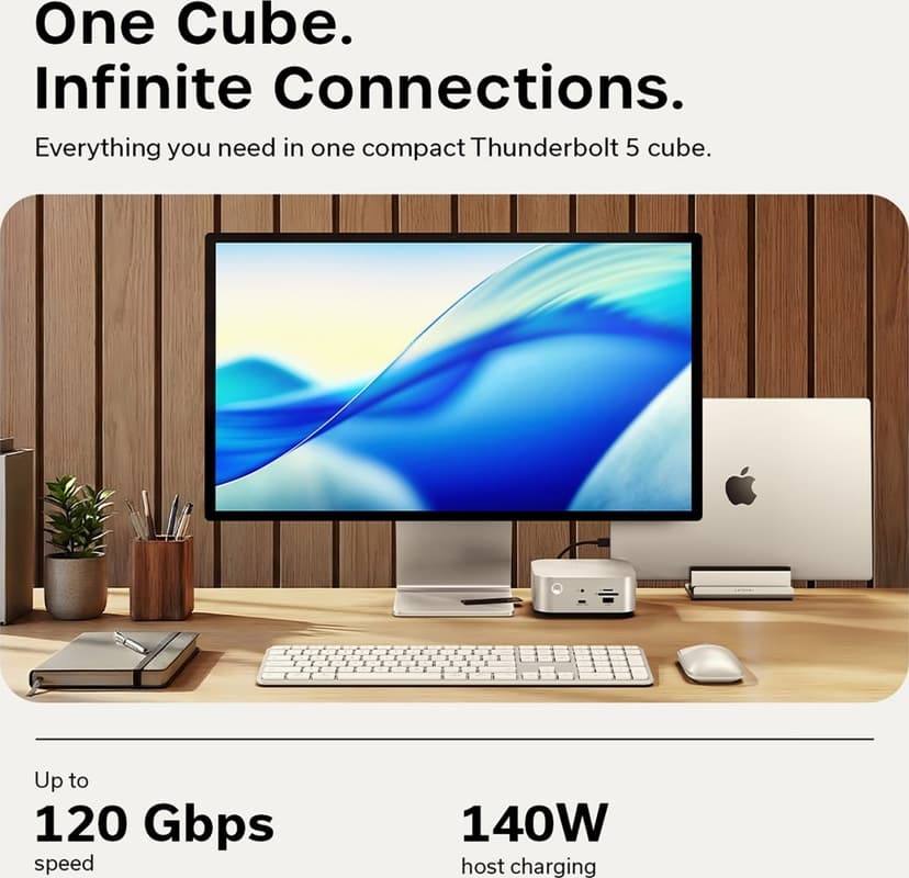 Satechi THUNDERBOLT 5 CUBEDOCK WITH SSD-CABINET Thunderbolt 5