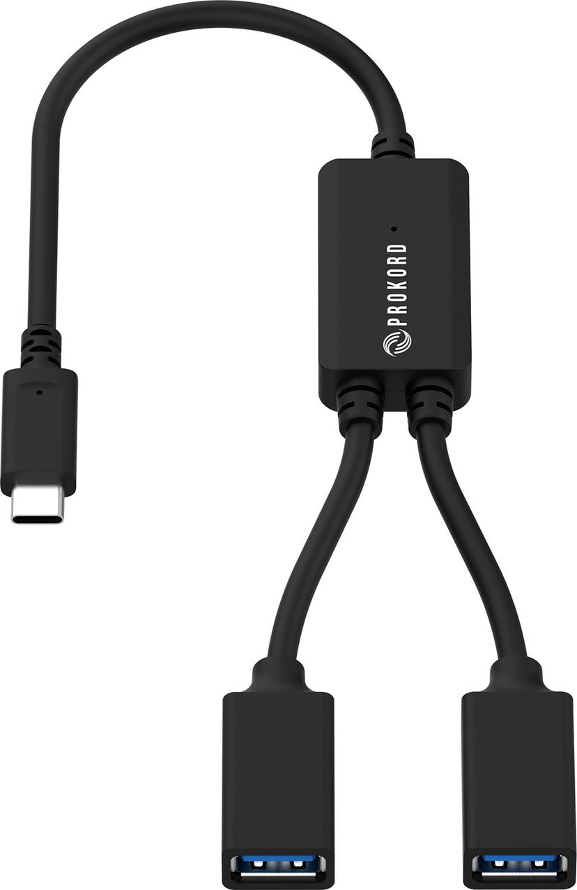 Prokord USB-C Hub 4-poorts – 2x USB-A & 2x USB-C 5 Gbps