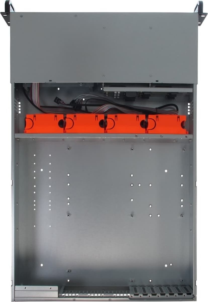 Inter-Tech IPC 2U-2406 2U 19" Rack Sølv, Svart