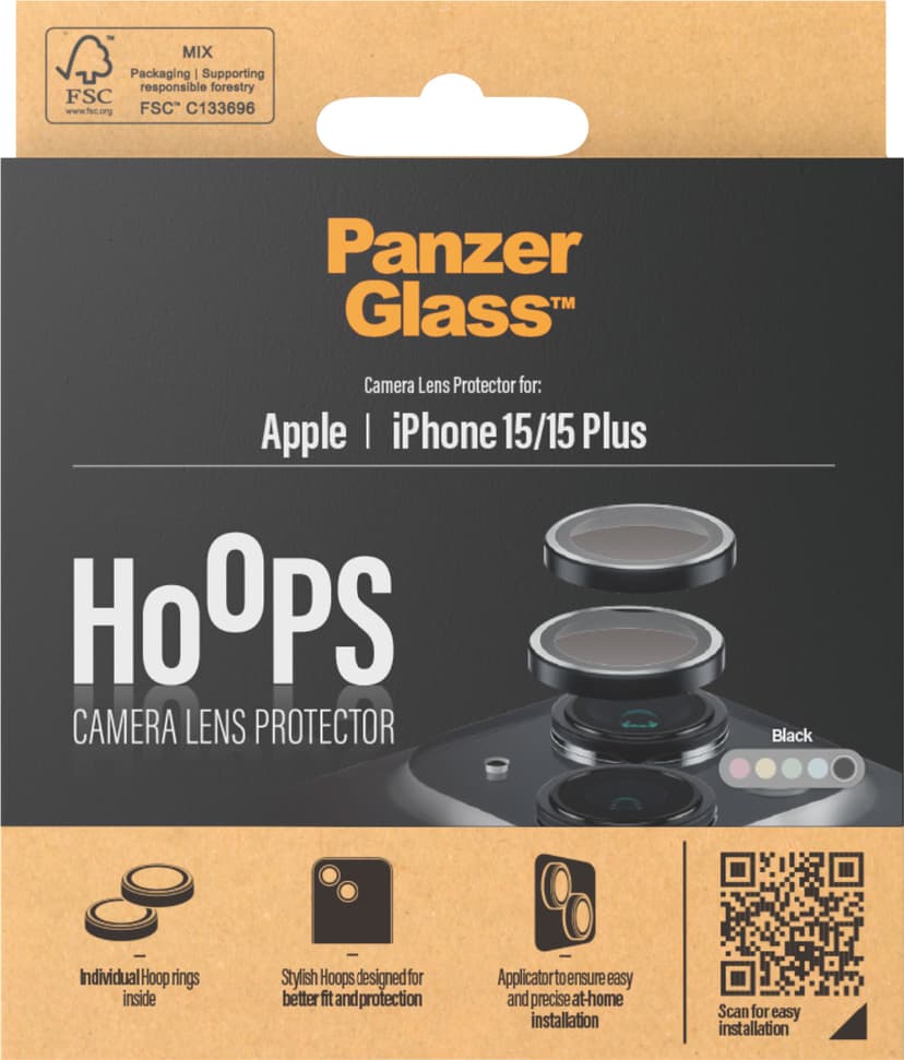 Panzerglass Hoops Lens Protector iPhone 15/15 Plus