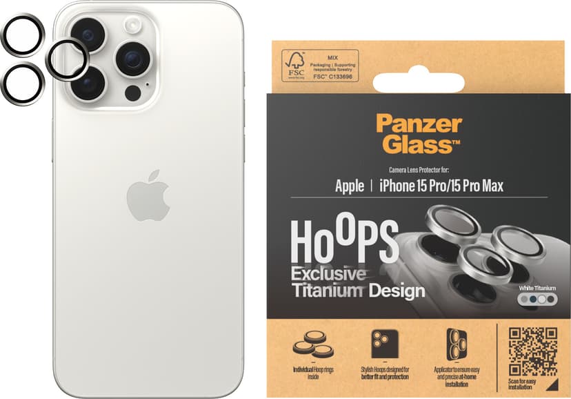 Panzerglass Hoops Lens Protector iPhone 15 Pro/15 Pro Max
