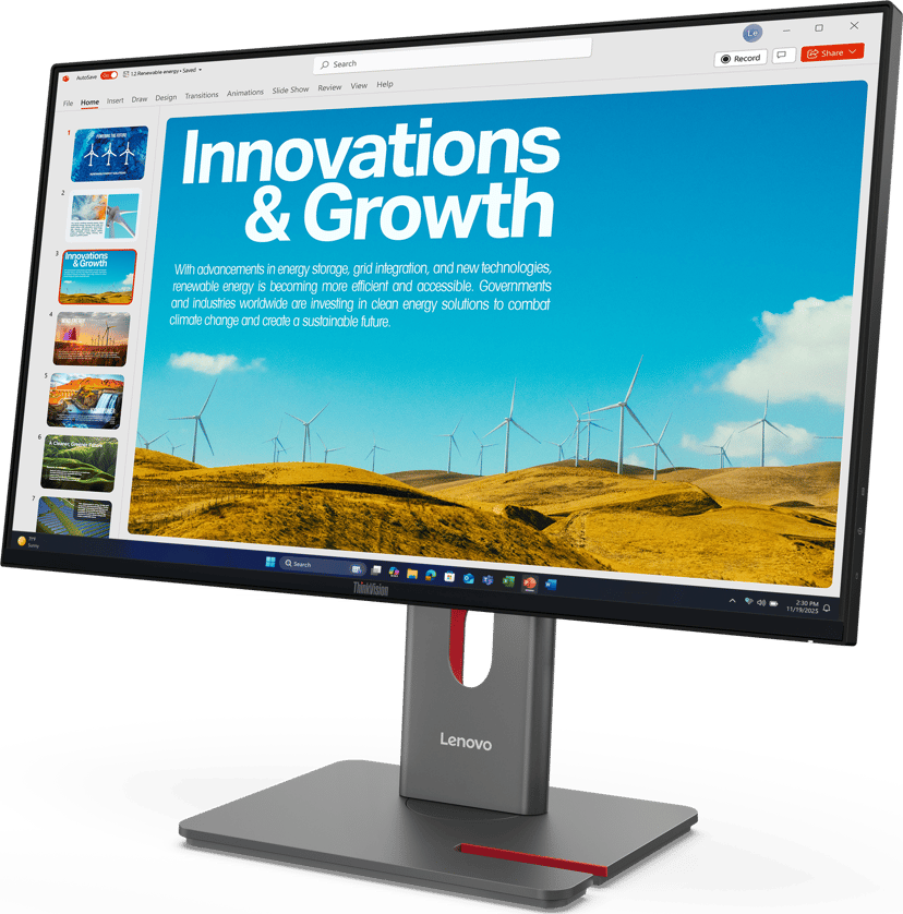 Lenovo ThinkVision P24QD-40 23.8" 2560 × 1440pixels IPS 16:9 120Hz