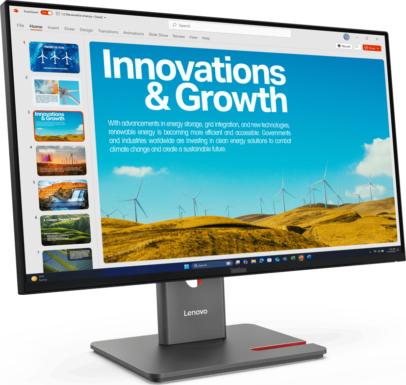Lenovo ThinkVision P24QD-40 23.8" 2560 × 1440pixels IPS 16:9 120Hz