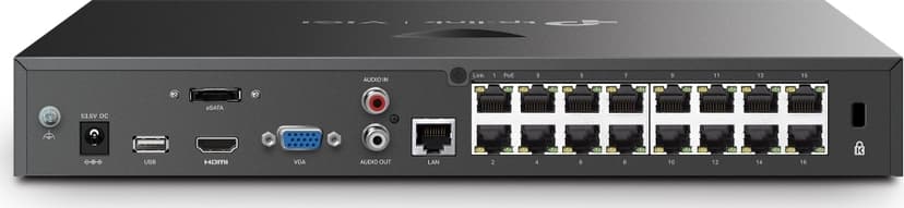 TP-Link VIGI NVR2016H-16P Netverk Video Recorder (NVR) Sort