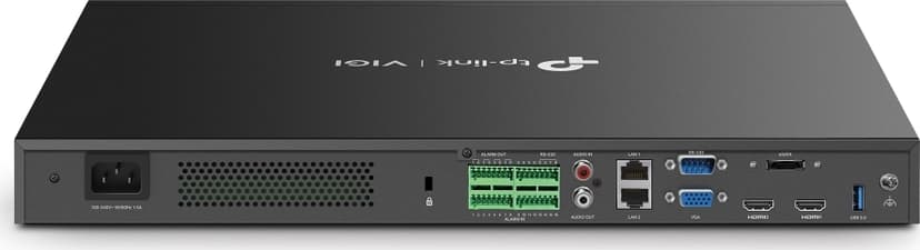 TP-Link VIGI NVR4016H Netværk videooptager (NVR) Sort