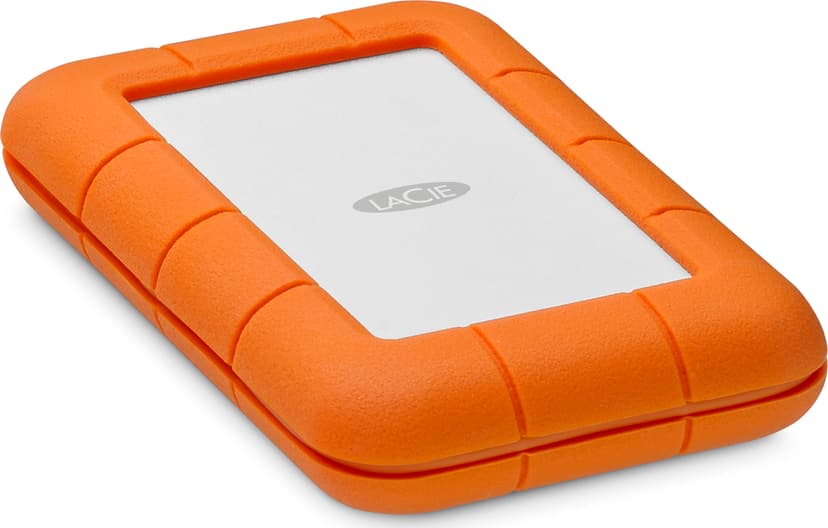 LaCie Rugged 5TB Mobile Drive - (Löytötuote luokka 2) Harmaa, Keltainen