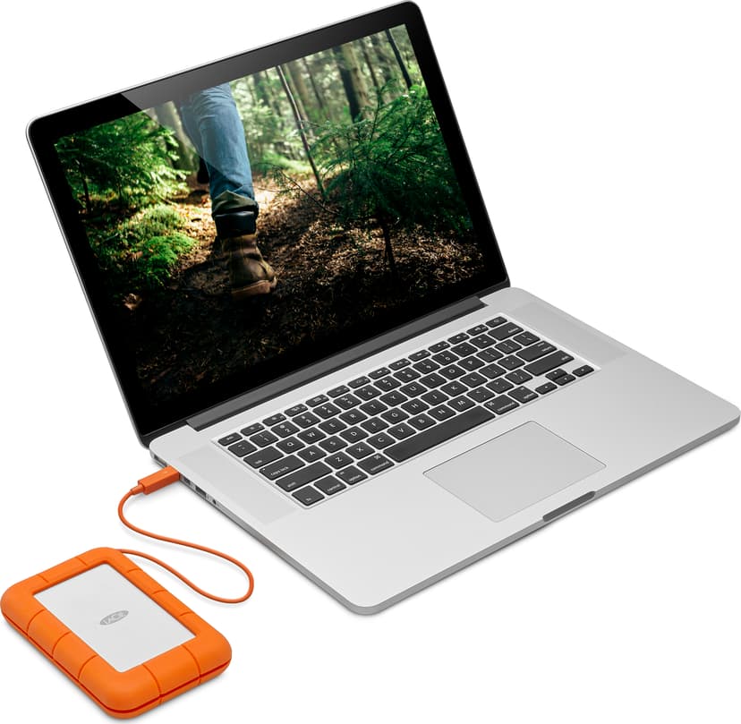 LaCie Rugged 5TB Mobile Drive - (Fyndvara klass 2) Grå, Gul