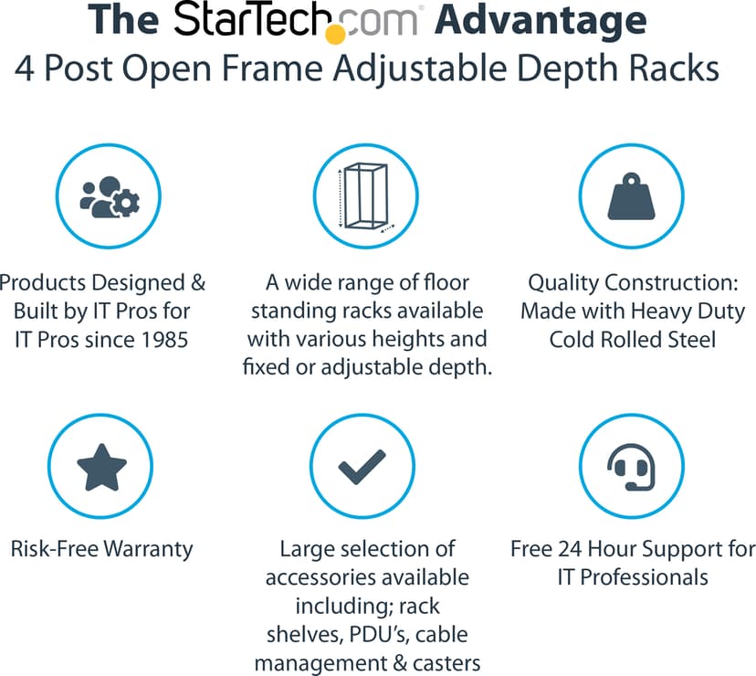 Startech Open Frame Server Rack 15U