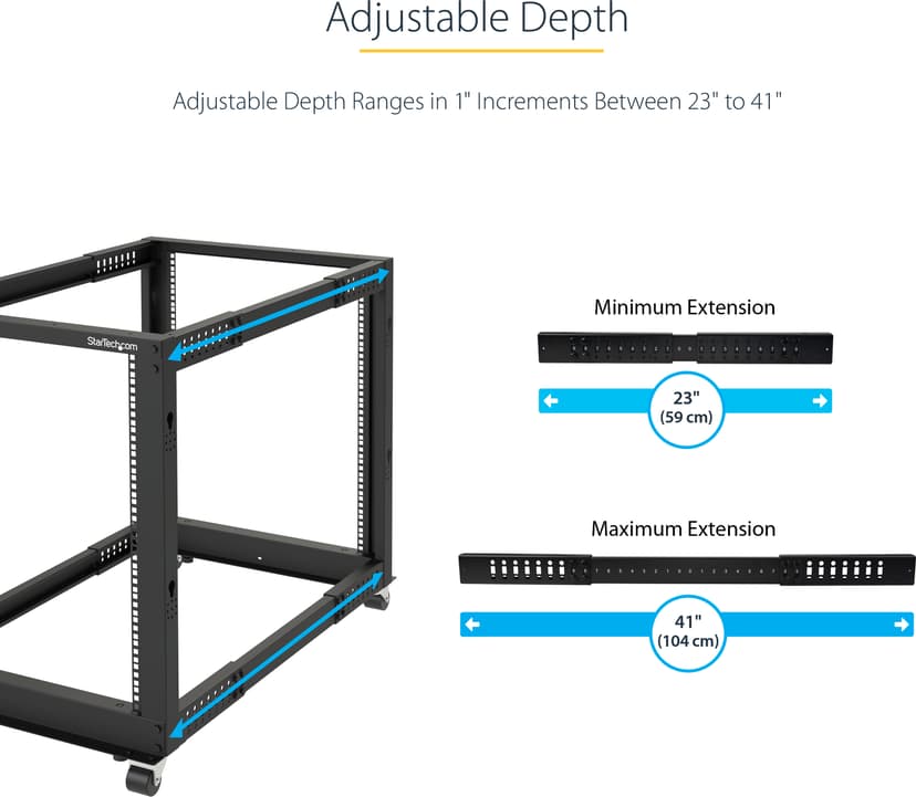 Startech Open Frame Server Rack 15U