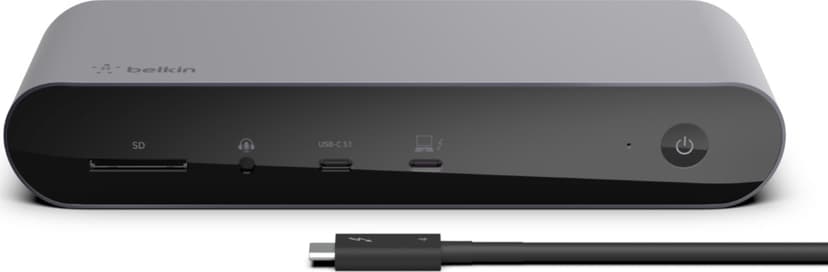 Belkin Thunderbolt 4 Dock Pro Wired Black - (Löytötuote luokka 1) Thunderbolt 4