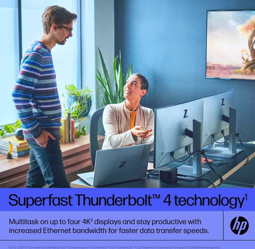 HP Thunderbolt Dock G4 120W - (Kuppvare klasse 3) Thunderbolt 4