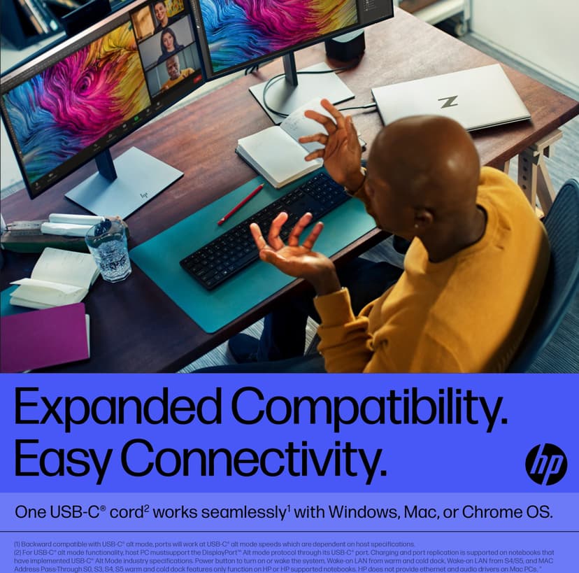 HP Thunderbolt Dock G4 120W - (Löytötuote luokka 3) Thunderbolt 4