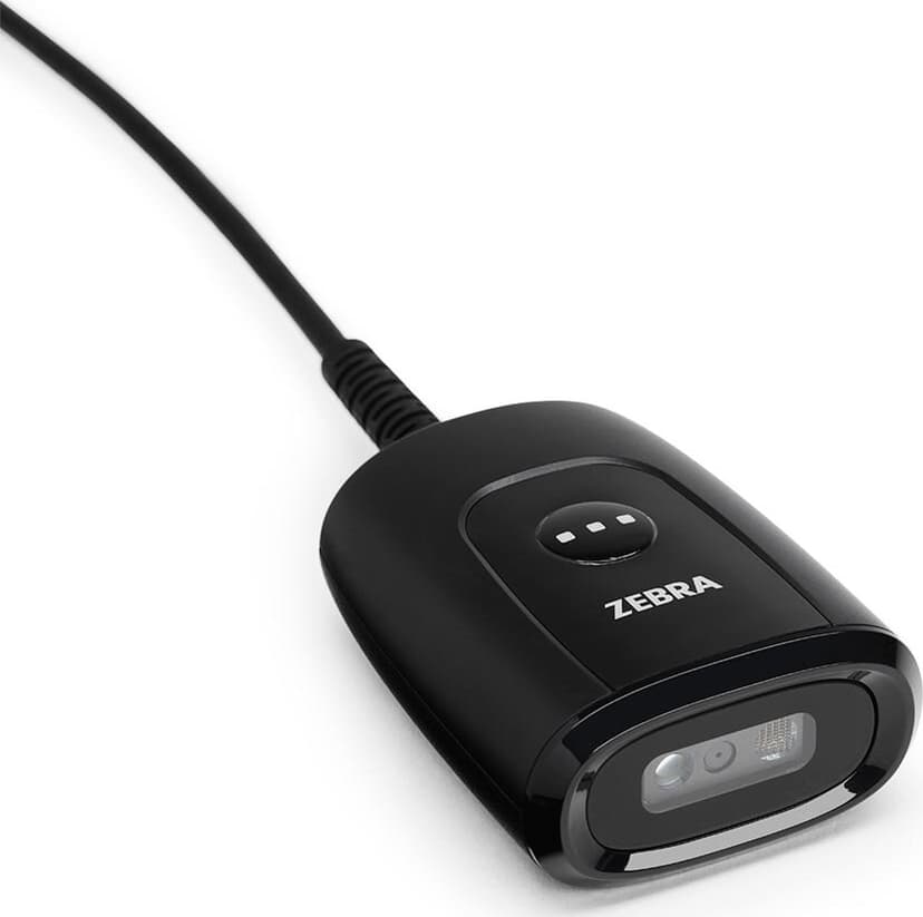 Zebra DS5502 2D USB/RS232 USB-Sett + Stativ Svart: komplett 2D-skannerpakke med USB/RS232-tilkobling og stativ