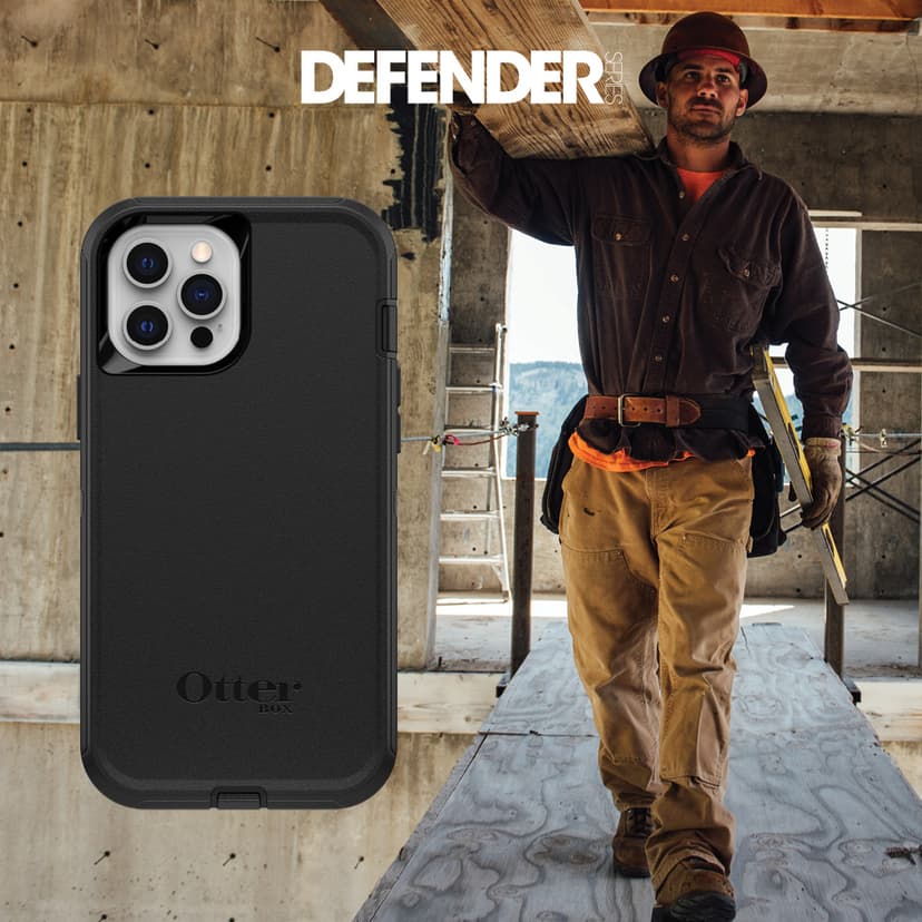Otterbox Defender mobiltelefonetui 15,5 cm (6.1") Etui Svart Svart