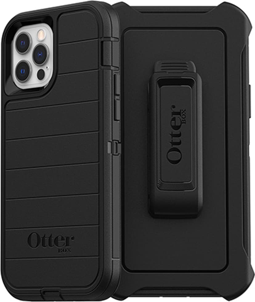Otterbox Defender Series för Apple iPhone 12/iPhone 12 Pro, svart - Ingen distributionsförpackning Svart