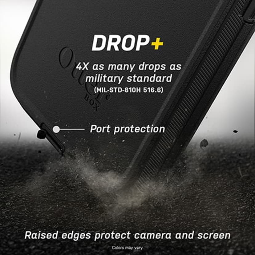Otterbox Defender Series för Apple iPhone 12/iPhone 12 Pro, svart - Ingen distributionsförpackning Svart