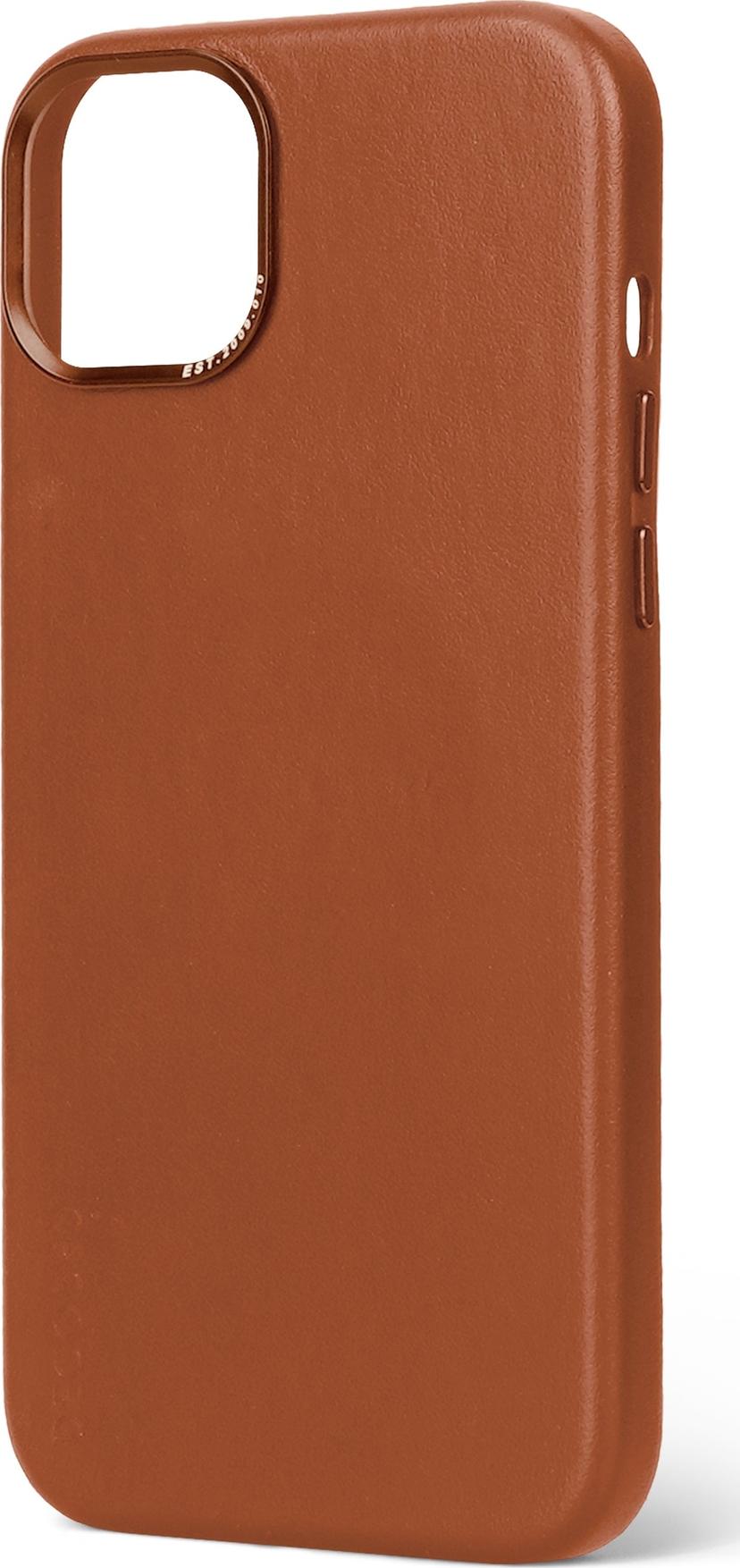 Decoded Leather Backcover iPhone 15 Plus Brun