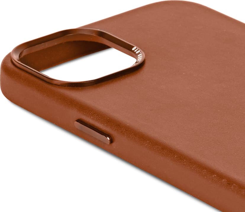 Decoded Leather Backcover iPhone 15 Plus Ruskea