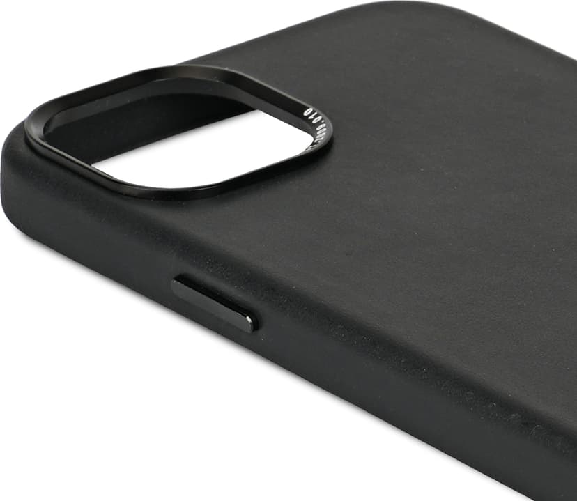 Decoded Leather Backcover iPhone 15 Plus Musta