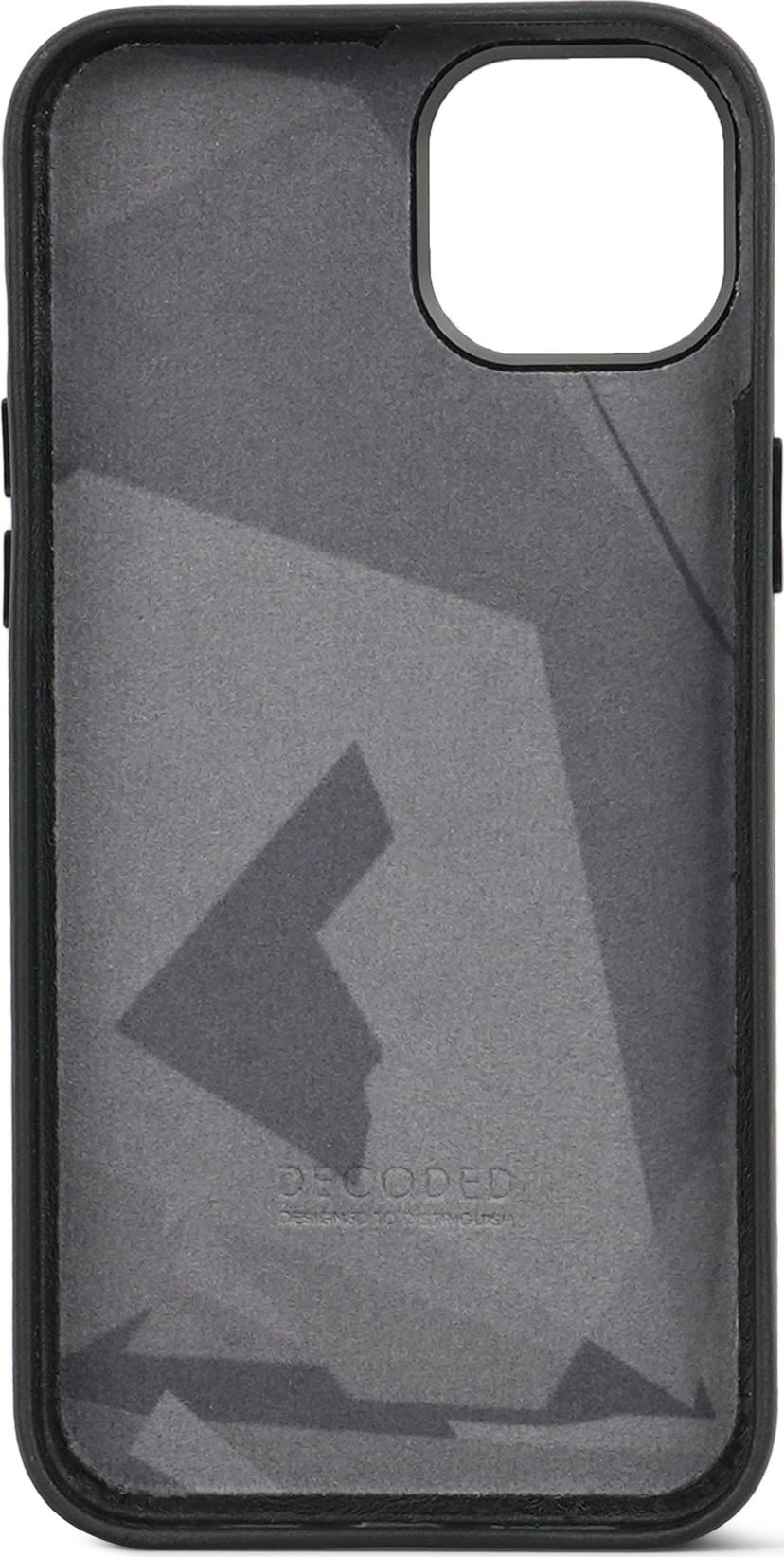 Decoded Leather Backcover iPhone 15 Plus Svart
