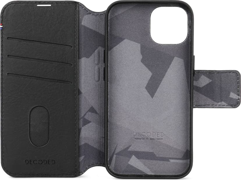 Decoded Leather Detachable Wallet iPhone 13, iPhone 14, iPhone 15 Sort