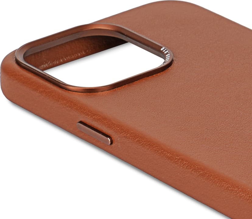 Decoded Leather Backcover iPhone 15 Pro Max Ruskea