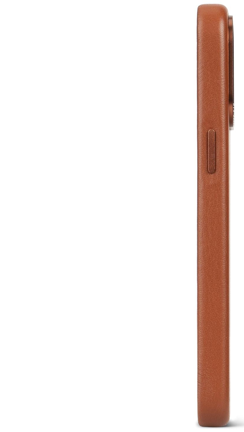 Decoded Leather Backcover iPhone 15 Pro Max Ruskea