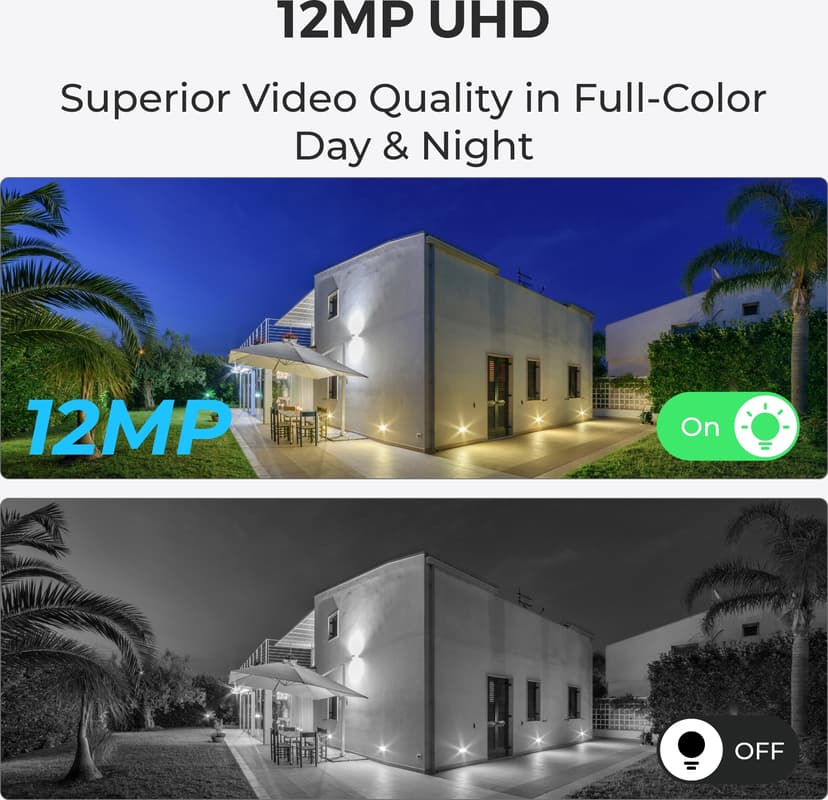 Reolink P344 (RLC-1224A) 12MP UHD POE CAMERA 5-PACK