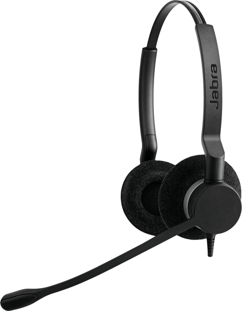 Jabra Biz 2300 Qd Duo - (Fyndvara klass 2) Stereo CE, FCC, UL, cUL,EAC, RCM, KCC, RoHS, REACH Svart