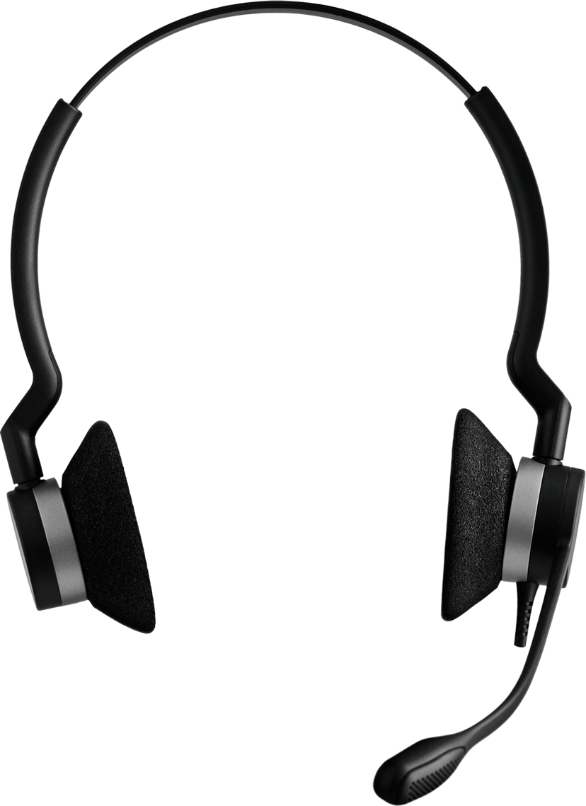 Jabra Biz 2300 Qd Duo - (Fyndvara klass 2) Stereo CE, FCC, UL, cUL,EAC, RCM, KCC, RoHS, REACH Svart