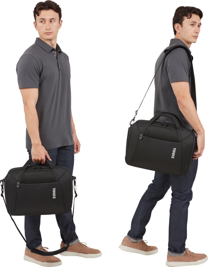 Thule Accent TACLB2216 - Black 40.6 cm (16") Briefcase - (Fyndvara klass 1) 16" Återvunnen polyester Svart