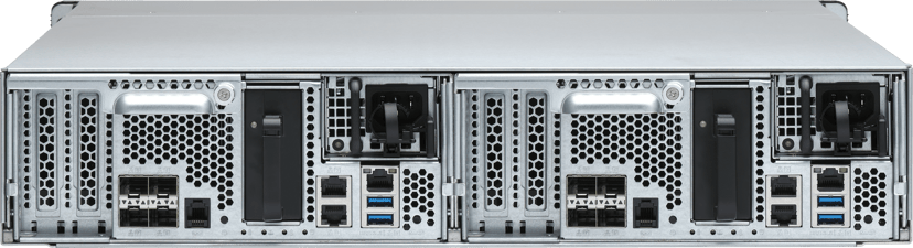 QNAP ES2486dc NAS Rack (2U) Intel® Xeon® D D-2142IT 128 GB DDR4 0 TB QNAP Enterprise System Svart