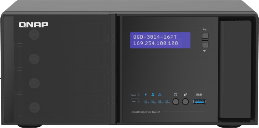 QNAP QGD-3014-16PT Desktop Smart Edge PoE Switch