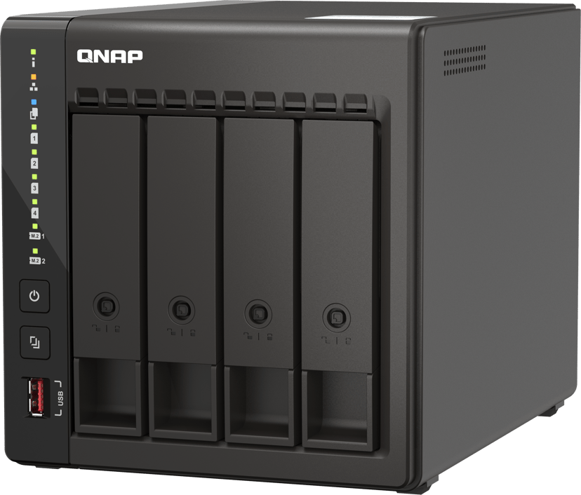 QNAP TS-453E NAS Tower Intel® Celeron® J6412 8 GB 0 TB QNAP QTS Zwart