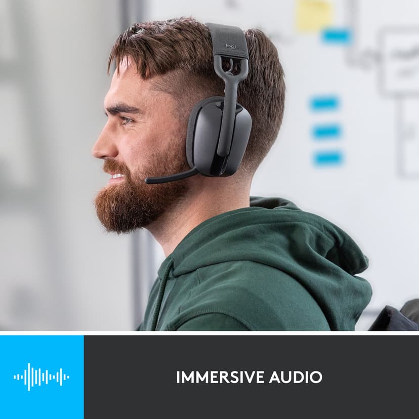 Logitech Zone Vibe 100 - (Fyndvara klass 2) Stereo Grafit