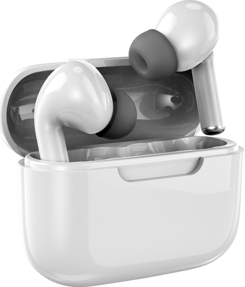 Acutek Trådløse In-Ear Hodetelefoner Stereo USB-C Hvit