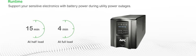 APC Smart-UPS SMT750IC - 6 x C13, USB, SmartConnect, 750 VA