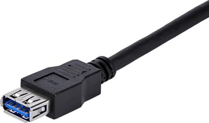 Startech StarTech.com USB3SEXT1MBK USB-kablar USB 3.2 Gen 1 (3.1 Gen 1) 1 m USB A Svart 1m USB-A USB-A Svart
