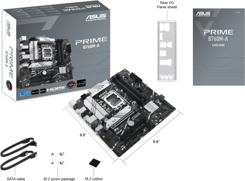 ASUS Prime B760M-A-CSM LGA 1700 Micro-ATX Moderkort