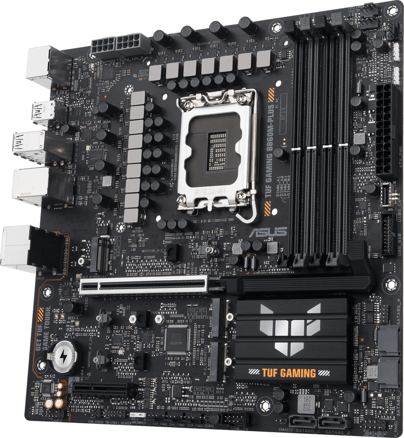 ASUS TUF GAMING B860M-PLUS Intel B860 LGA 1851 (Socket V1) micro ATX LGA 1851 Micro-ATX Moderkort