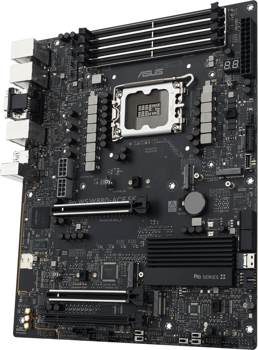 ASUS Pro WS W880-ACE SE LGA 1851 ATX Moderkort