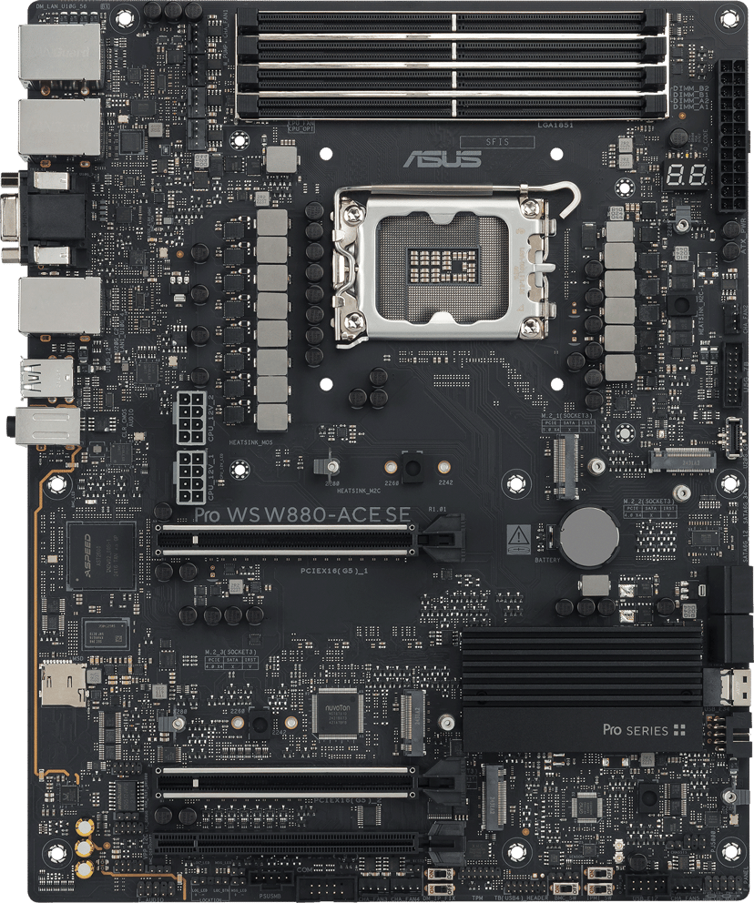 ASUS Pro WS W880-ACE SE LGA 1851 ATX Moderkort