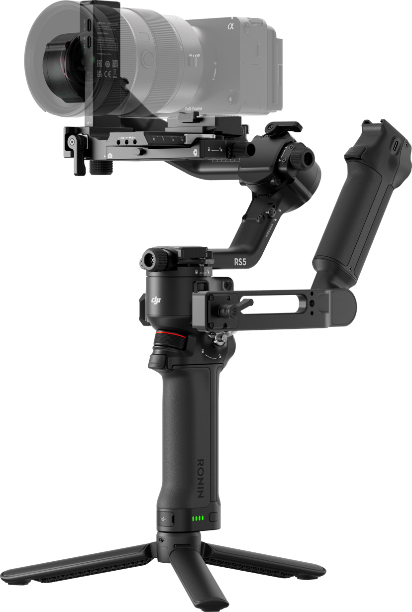 DJI RS 5 combo Handhållen kamerastabilisator Svart