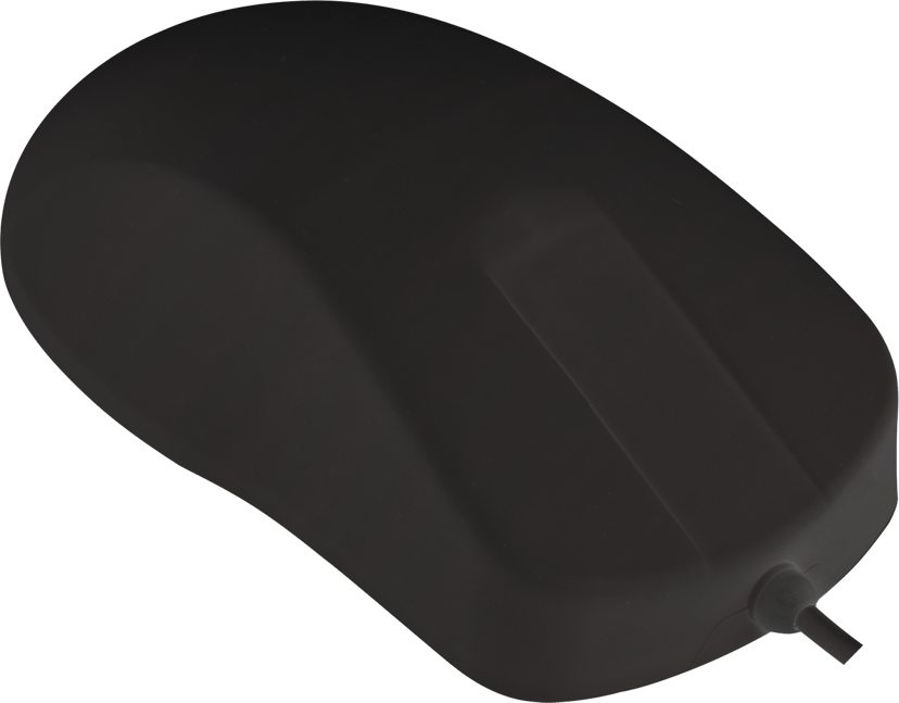 Contour Design Active Key ClassicClean Medical IP68 Sensor Scroll USB-A Mus Svart