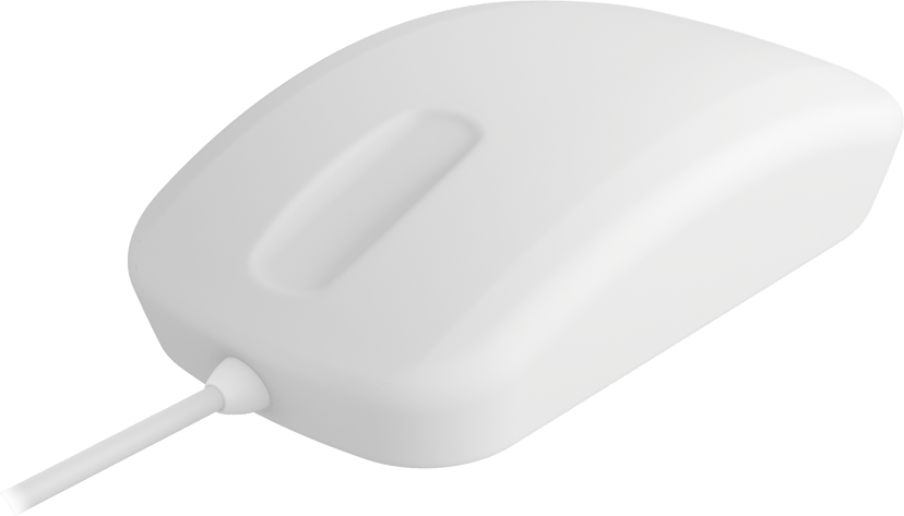 Contour Design Active Key QuickClean Medical IP68 Sensor Scroll USB-A Hiiri Valkoinen