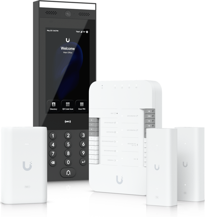 Ubiquiti G3 Gate Starter Kit säkerhetssystem för åtkomstkontroll Svart, Grå, Vit