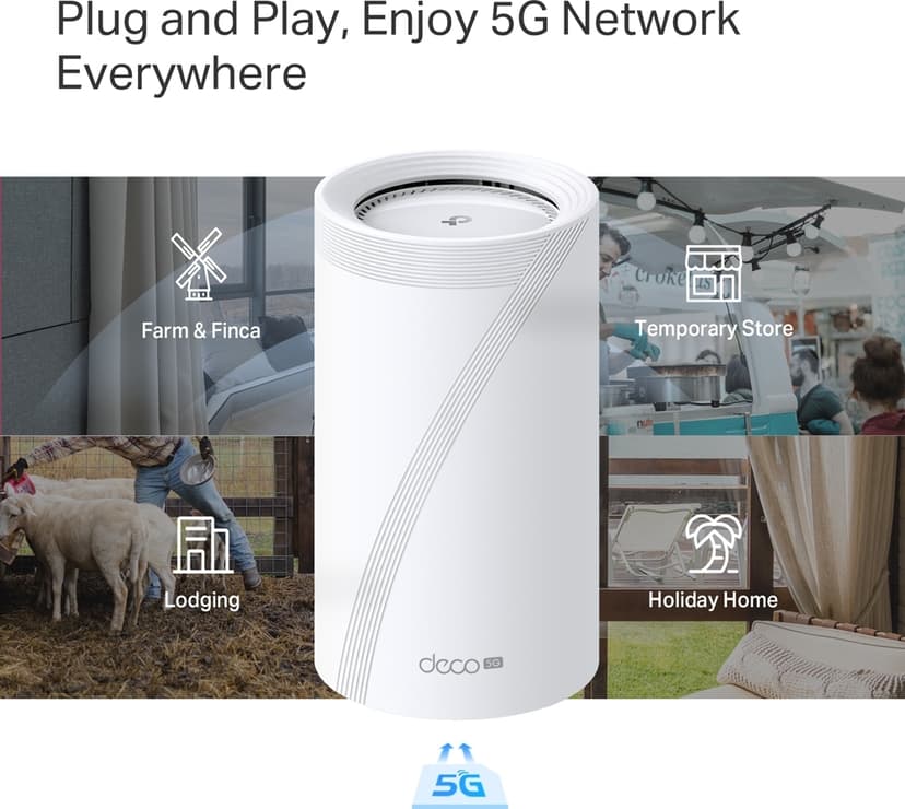 TP-Link Deco BE65 5G WiFi 7 Mesh System 1-Pack