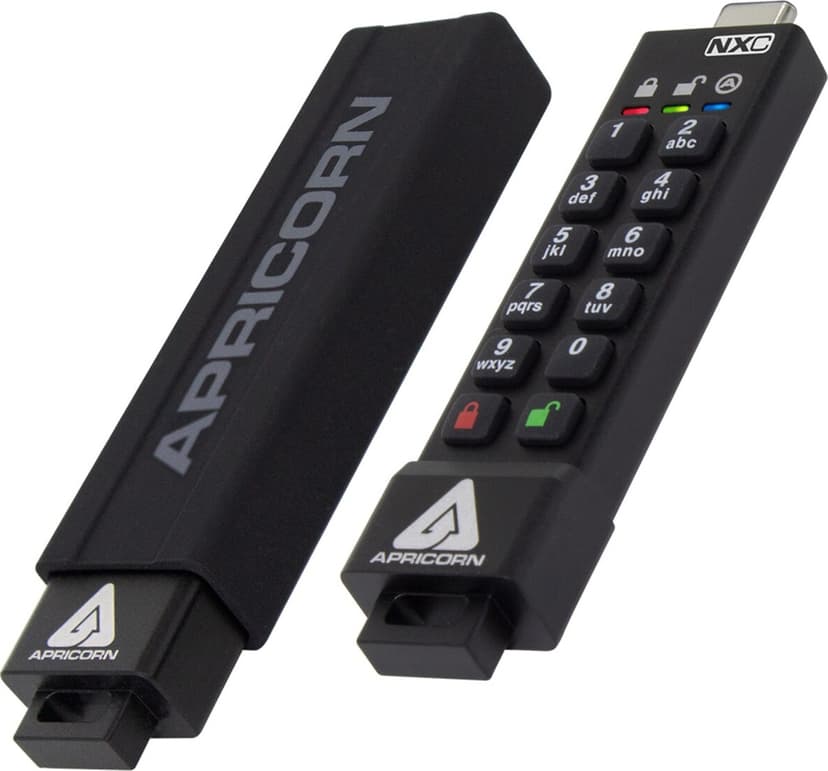 Apricorn Aegis Secure Key 3NXC 8GB 8GB USB-C Svart