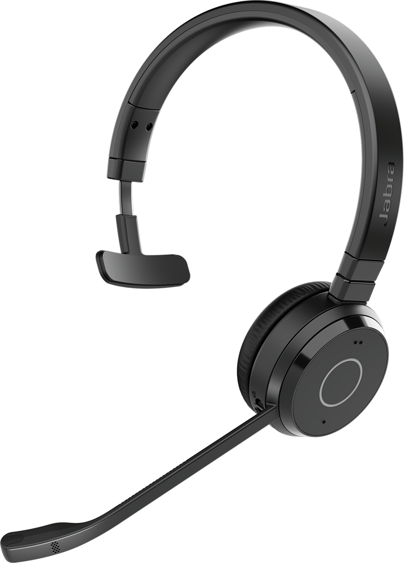 Jabra Evolve 65 TE Link 390A Mono - (Fyndvara klass 3) Mono USB-A Avaya, Cisco, Microsoft Teams Svart