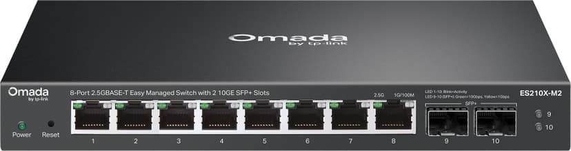 TP-Link Omada ES210X-M2 Base-T Easy Managed Switch 8x2.5GE Port